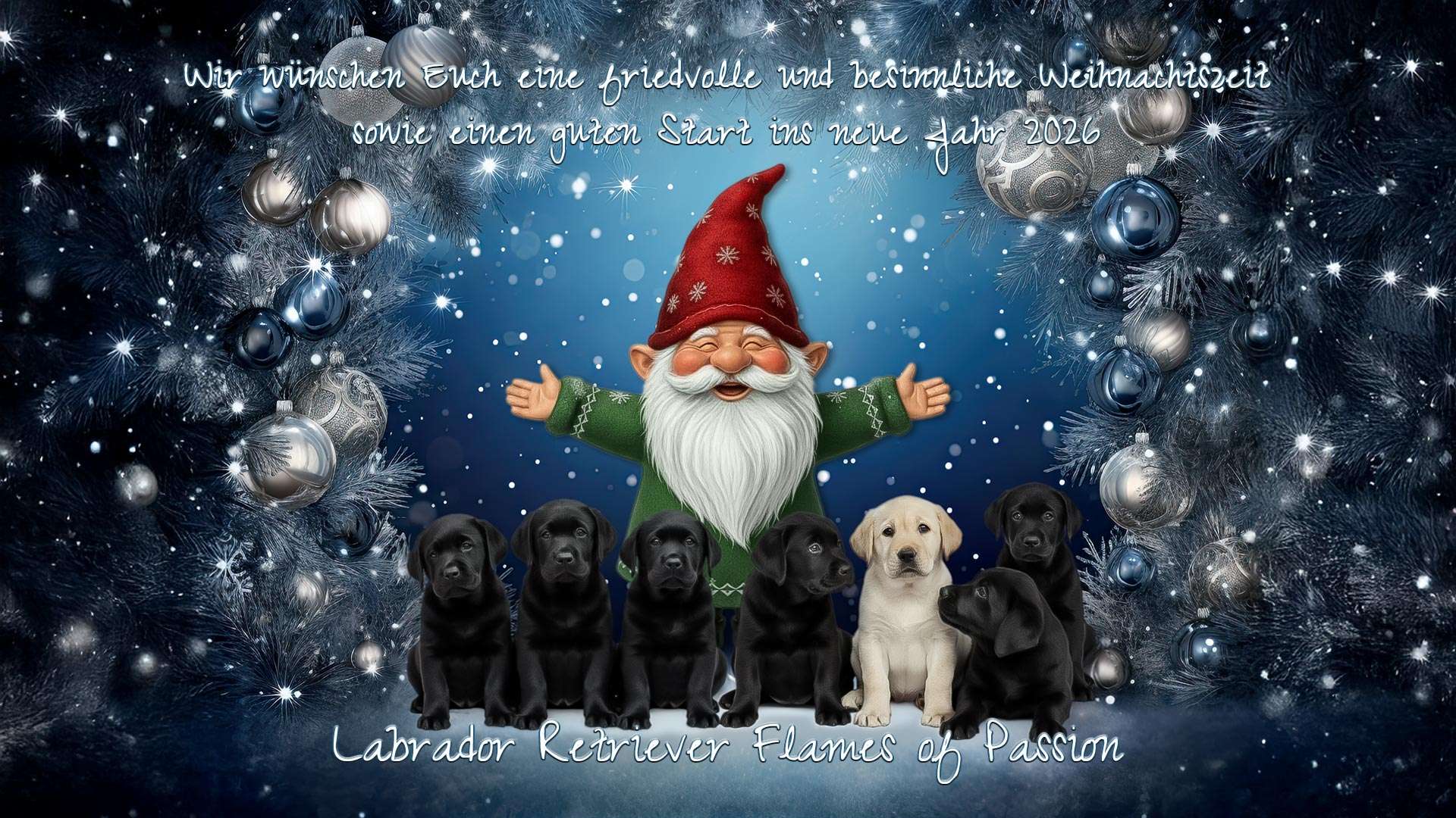 Frohe Weihnachten und ein gesundes neues Jahr!